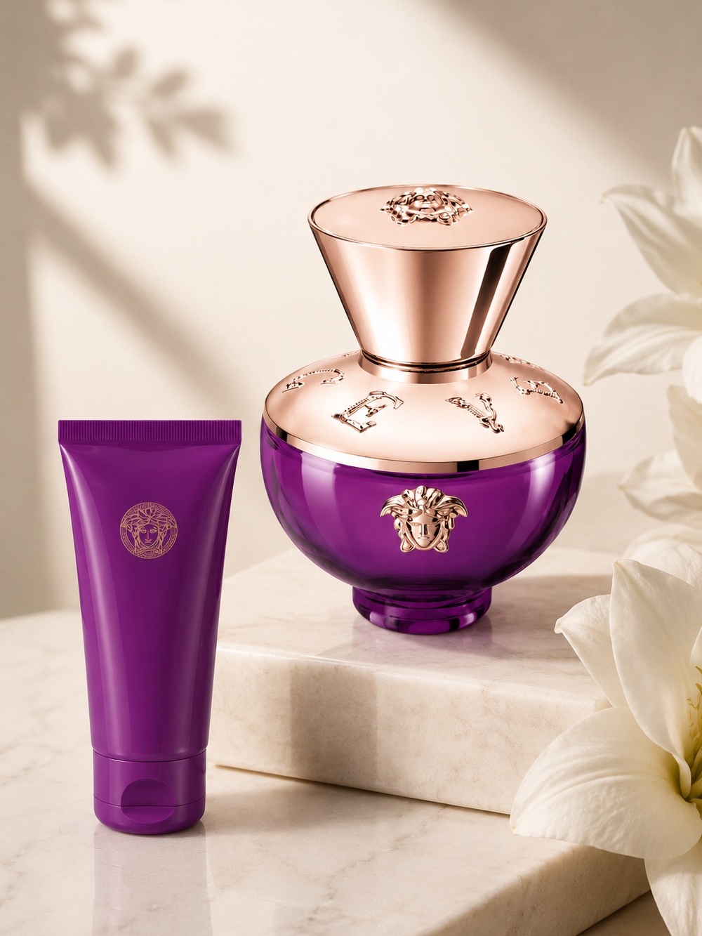 Versace Purple & Rose Gold Hair Conditioner Set